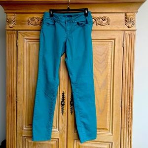 Prana women’s turquoise denim pants-Size 6